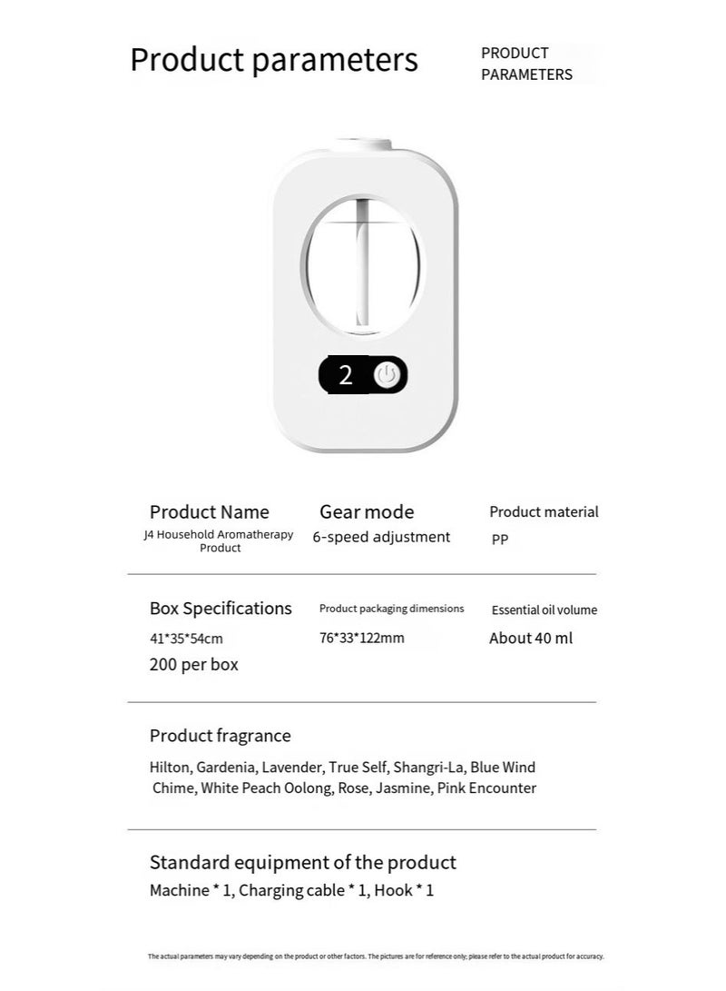 QZ Intelligent Automatic Aromatherapy Machine, Timed Automatic Spray, Digital Display, Lasting Deodorization, Suitable For Bedroom And Toilet, Air Freshener Diffuser(Does not contain essential oils) - Image 4